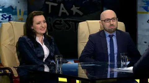 Marzena Okła-Drewnowicz i Krzysztof Łapiński w Tak jest