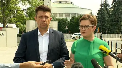 Petru i Lubnauer chce potrójnego weta ws. ustaw o sądownictwie