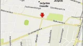 Do pożaru doszło na skrzyżowaniu ulic Bukowskiej i Szylinga