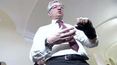 Prezydent Poznania Jacek Jaśkowiak miał wypadek rowerowy