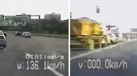 50 km/h w tym miejscu to fikcja. Warszawska Wisłostrada