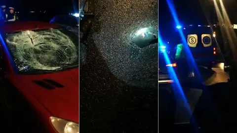 Wszedł pod koła z pobocza. Wypadek i karambol