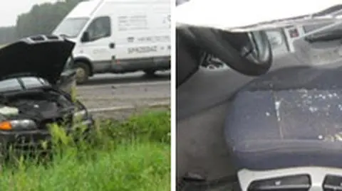 Ciężarna z nogą w gipsie wjechała w pieszych