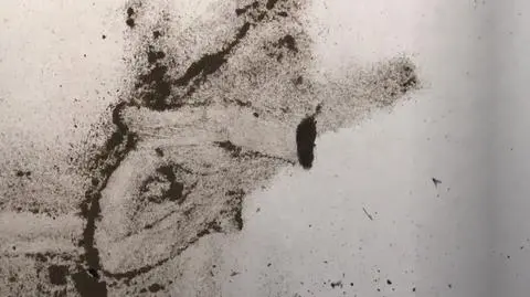 Pył "podążał" za magnesem