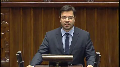 Stanisław Tyszka podczas posiedzenia Sejmu