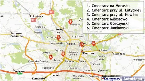 Zmiany wokół poznańskich cmentarzy. Zobacz jak jechać