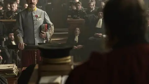 Kadr z filmu "Oficer i szpieg"