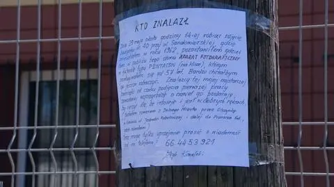 An 83-year-old man is hanging notices in search for his lost and treasured camera
