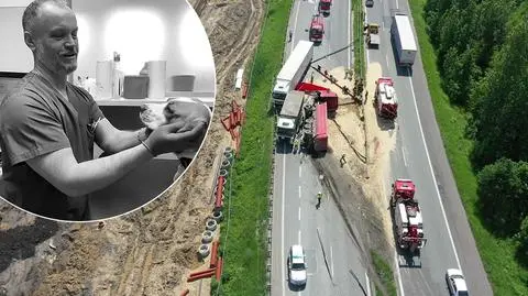 Sosnowiec, S1. Motocyklista - lekarz weterynarii, zginął przygnieciony ciężarówką