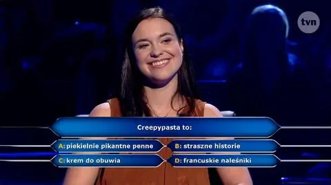 "Milionerzy" TVN: Co to creepypasta? Pytanie i odpowiedź