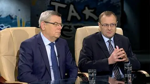 prof. Antoni Dudek i prof. Tomasz Nałęcz w Tak Jest 