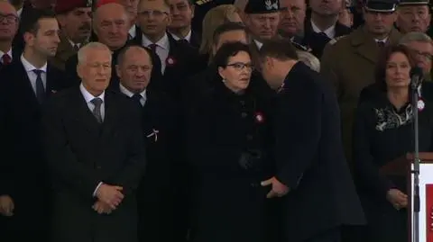 Doszło do krótkiej rozmowy między Ewa Kopacz a Andrzejem Dudą