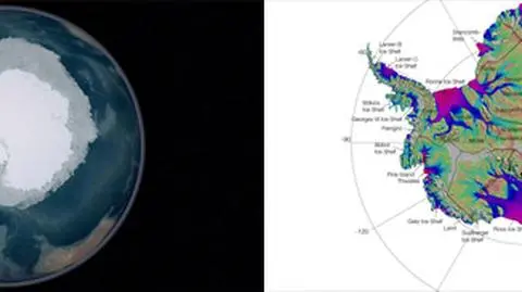 Tak się rodzą oceany. NASA stworzyła mapę Antarktydy