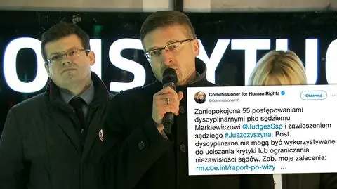 Komisarz praw człowieka Rady Europy Dunja Mijatović zaniepokojona sprawami Pawła Juszczyszyna i Krystiana Markiewicza
