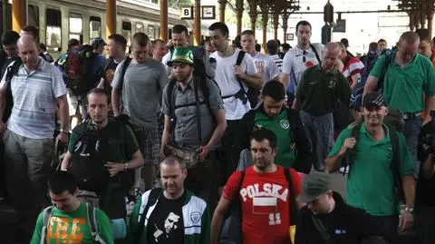Kibice docierają do Gdańska