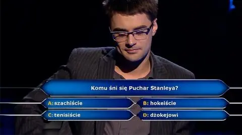 Milionerzy pytanie za 125 tysięcy o Puchar Stanleya