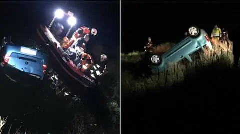 Wronki. Auto stoczyło się z promu do Warty