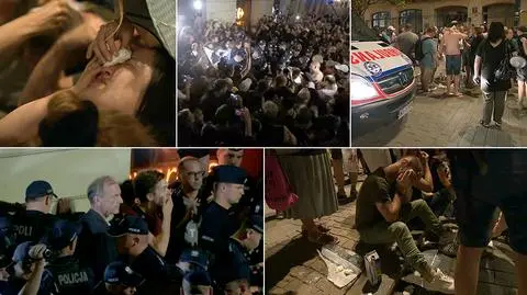Na manifestacji policja użyła gazu łzawiącego