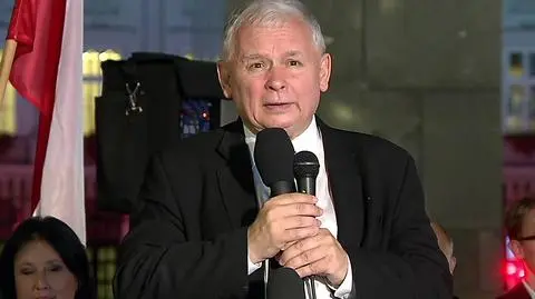 Jarosław Kaczyński przemawiał w miesięcznicę katastrofy smoleńskiej