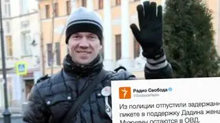 Ildar Dadin protestował m.in. przeciwko łamaniu zasad wolności słowa w Rosji