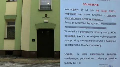 Jaworzno. Mieszkańcy bloku będą musieli korzystać z TOI TOI