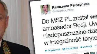 Ambasador Federacji Rosyjskiej został wezwany do MSZ