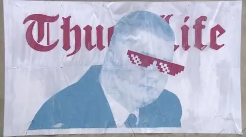 Gdynia: Plakat z Misiewiczem