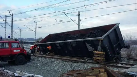 Gdańsk: wykoleił się pociąg z węglem