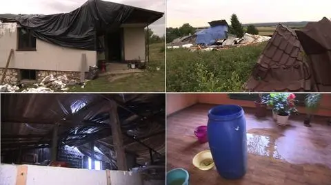 Rodzina z Bodziejowic straciła w nawałnicy dach nad głową
