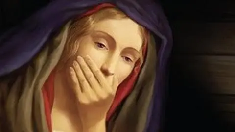 Maria Panna z testem ciążowym