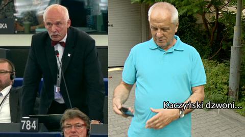 Debiut Korwin-Mikkego o włos przed dzwonkiem Niesiołowskiego