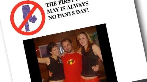 Do pracy przyszli bez spodni