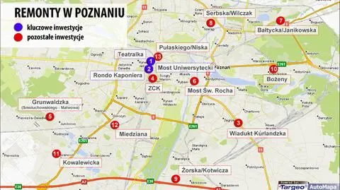 Poznań rozkopany. Zobacz jak jeździć