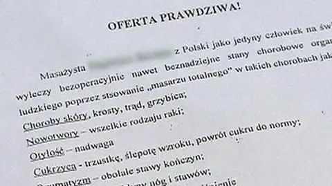 "Za 100 tys. wyleczę raka na 100 proc."