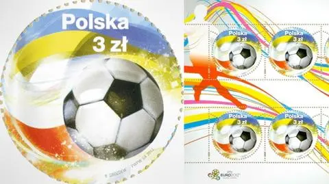 Piłka jest okrągła. Znaczek na Euro też