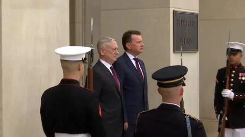 Szef MON Mariusz Błaszczak po rozmowach w Waszyngtonie