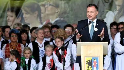 Andrzej Duda na Zjeździe Kaszubów