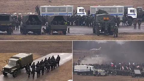 Gwardia Putina ćwiczy rozbicie demonstracji