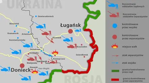 Ukraińskie siły kontynuują ofensywę