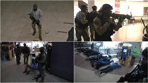 Antyterroryści w Galerii Bałtyckiej