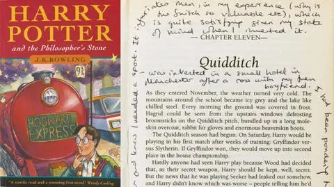 "Quidditcha wymyśliłam, by rozwścieczyć mężczyzn". "Harry Potter" z notatkami autorki na sprzedaż