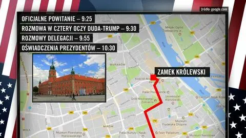 Trump w Warszawie. Plan dnia