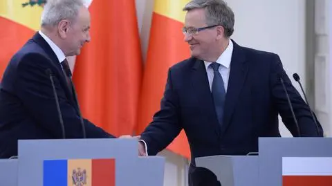 Komorowski: Polska popiera prozachodni kurs przyjęty przez Mołdawię