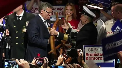 Kampania prezydencka 2015. Bronisław Komorowski w Szczecinie
