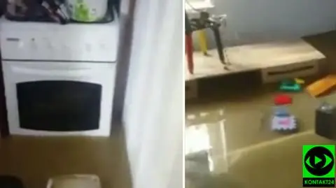 "Wstawajcie, dom zalewa". Pół metra wody w salonie