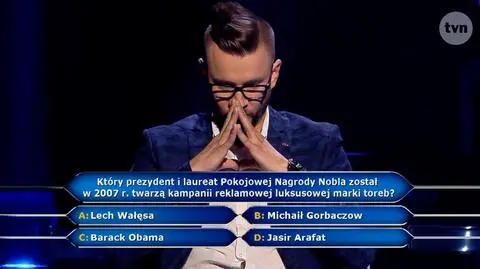 "Milionerzy": Który prezydent został twarzą kampanii toreb?