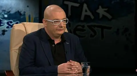 Michał Kamiński w "Tak jest" w TVN24