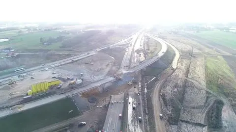 W weekend zamknięty był odcinek trasy A1, bo trwała rozbiórka wiaduktu