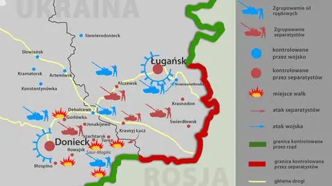 Obok sukcesów Ukraińcy ponoszą w Donbasie także porażki