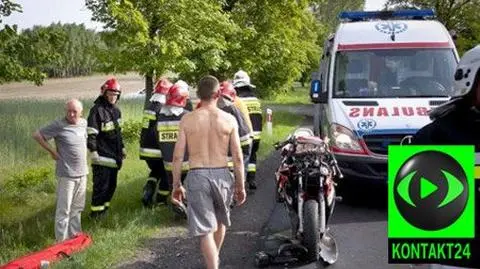 Motocyklem w busa. Dwoje rannych